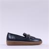 Marco Moreo Berlino Gumsole Link Slip On - Navy Leather